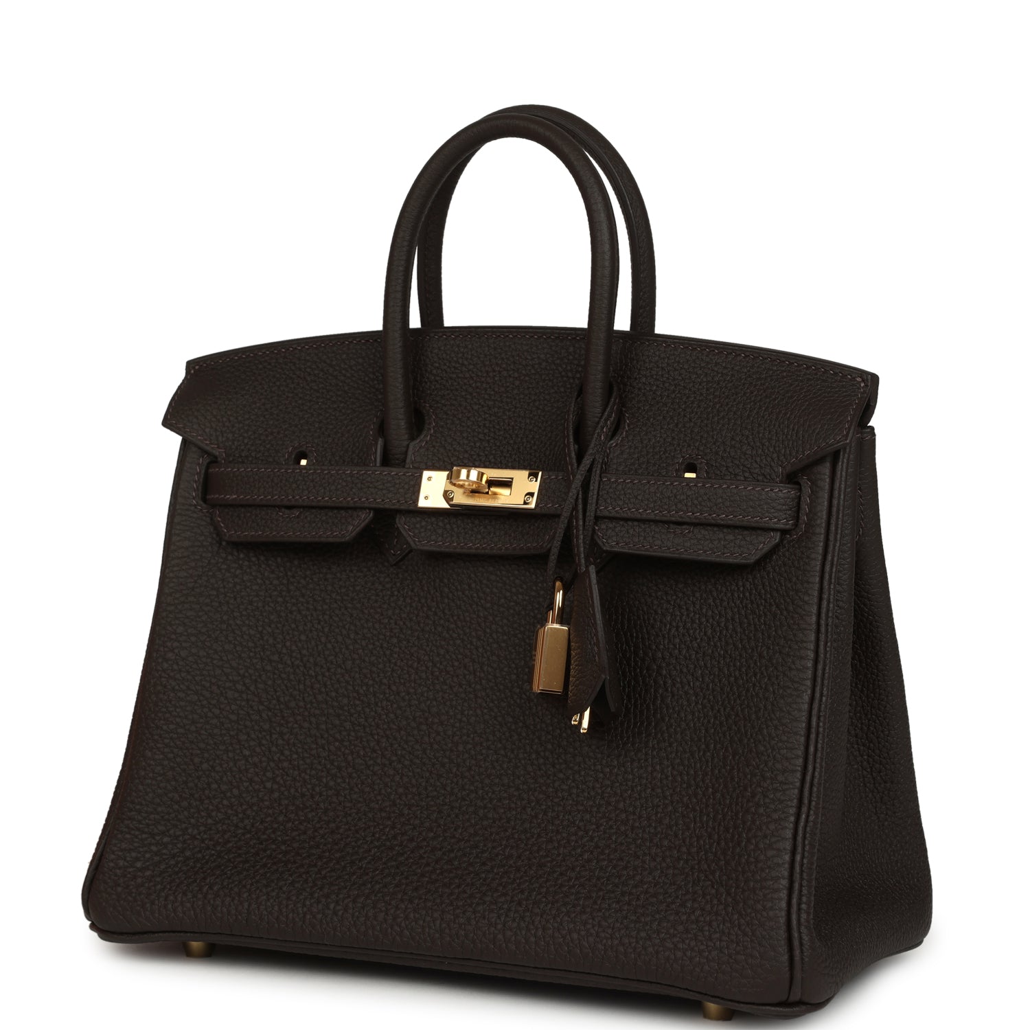 Hermes Birkin 25 Bai-Brun Togo Gold Hardware