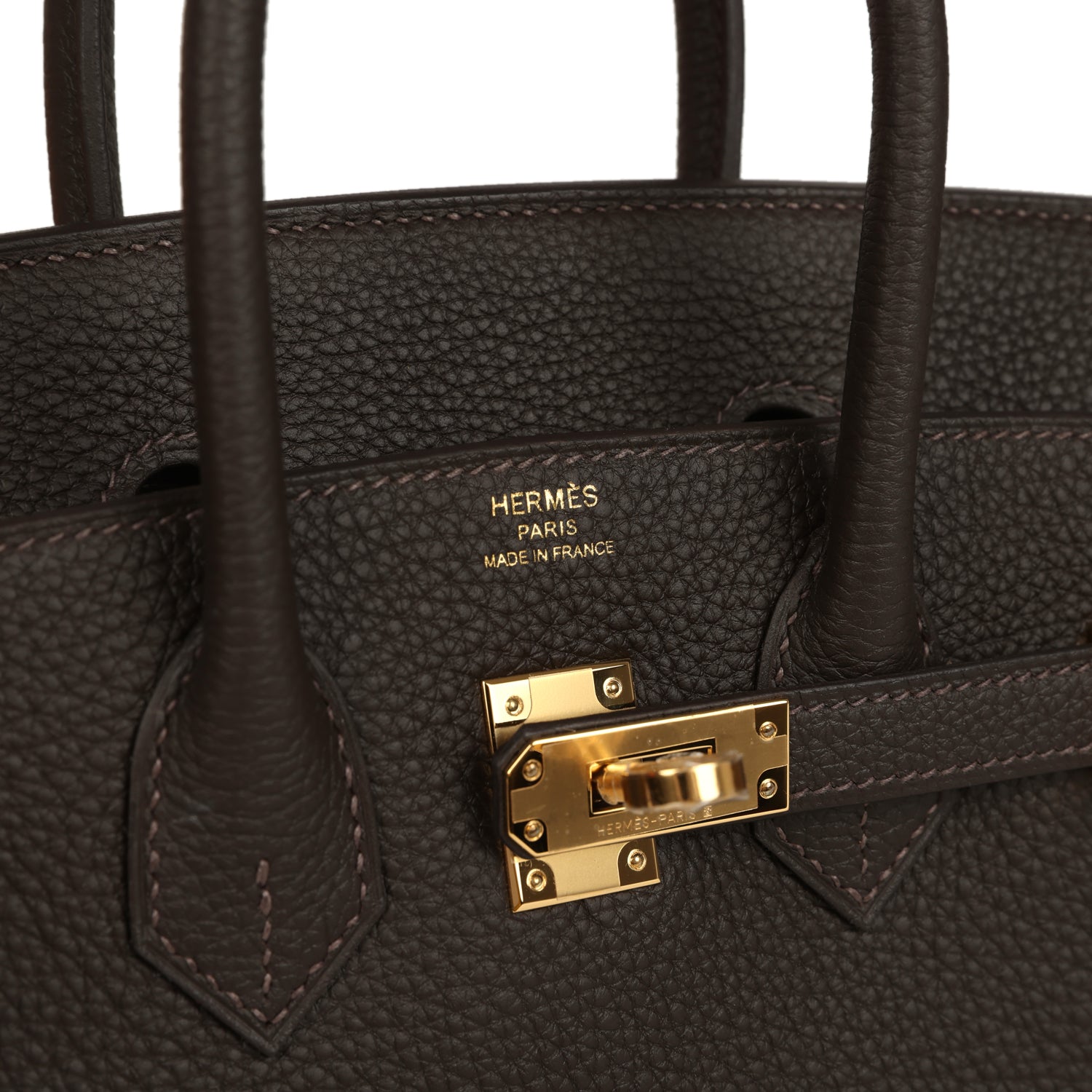Hermes Birkin 25 Bai-Brun Togo Gold Hardware