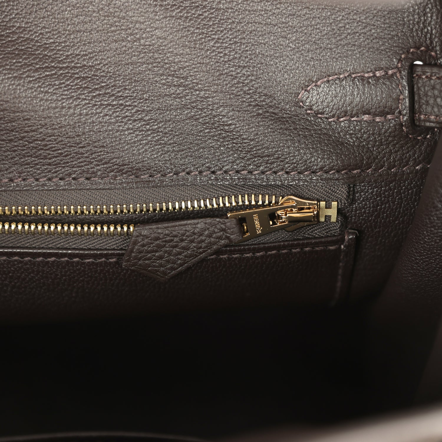Hermes Birkin 25 Bai-Brun Togo Gold Hardware