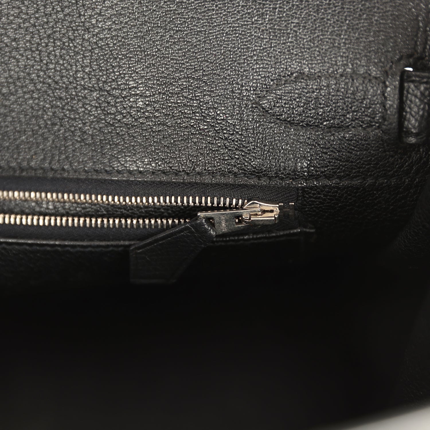Pre-owned Hermes Birkin 30 Black Epsom Palladium Hardware