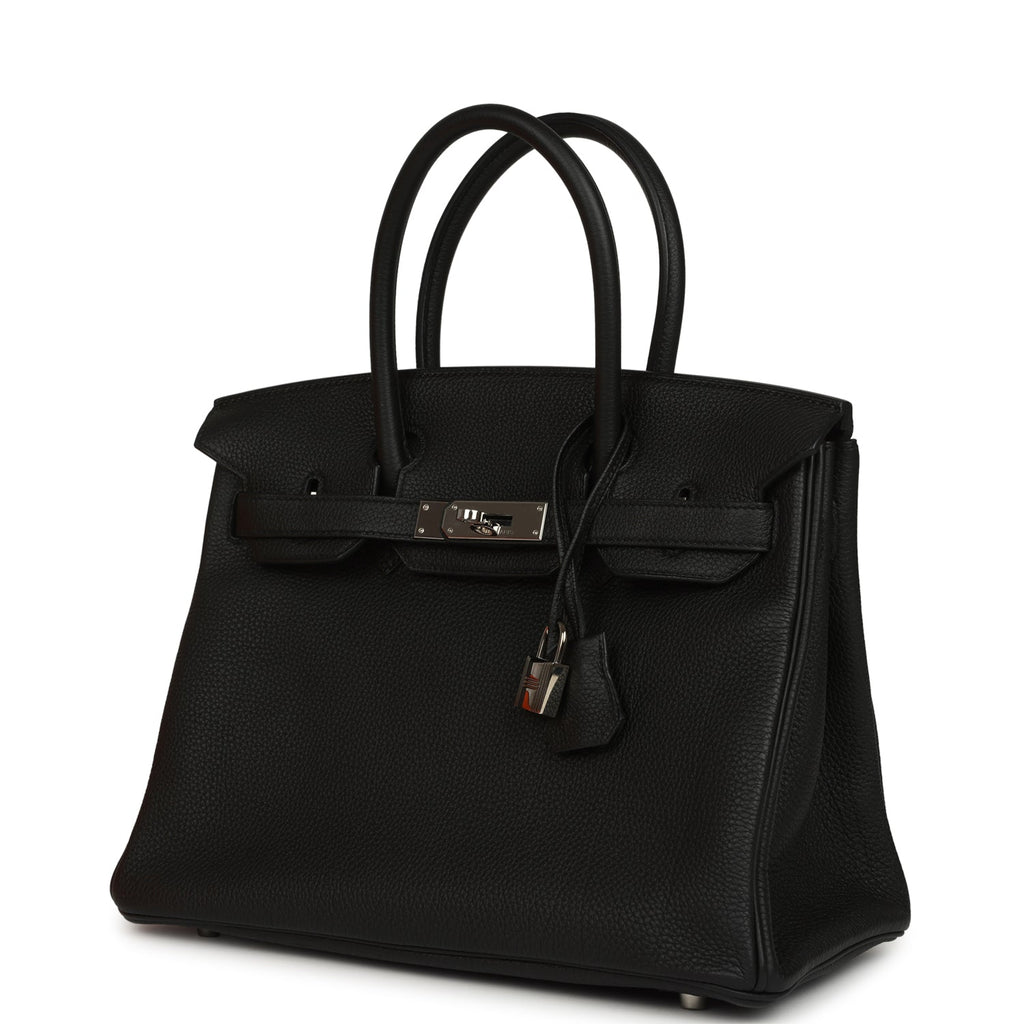 Hermes Birkin 30 Black Togo Palladium Hardware