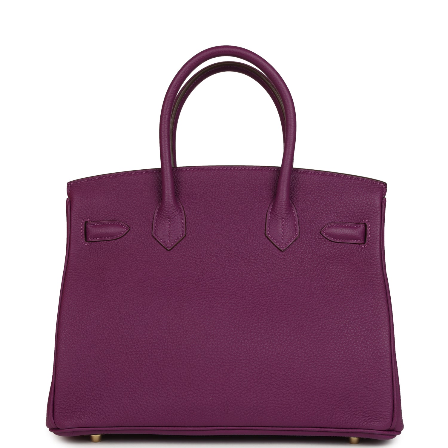 Pre-owned Hermes Birkin 30 Anemone Togo Gold Hardware