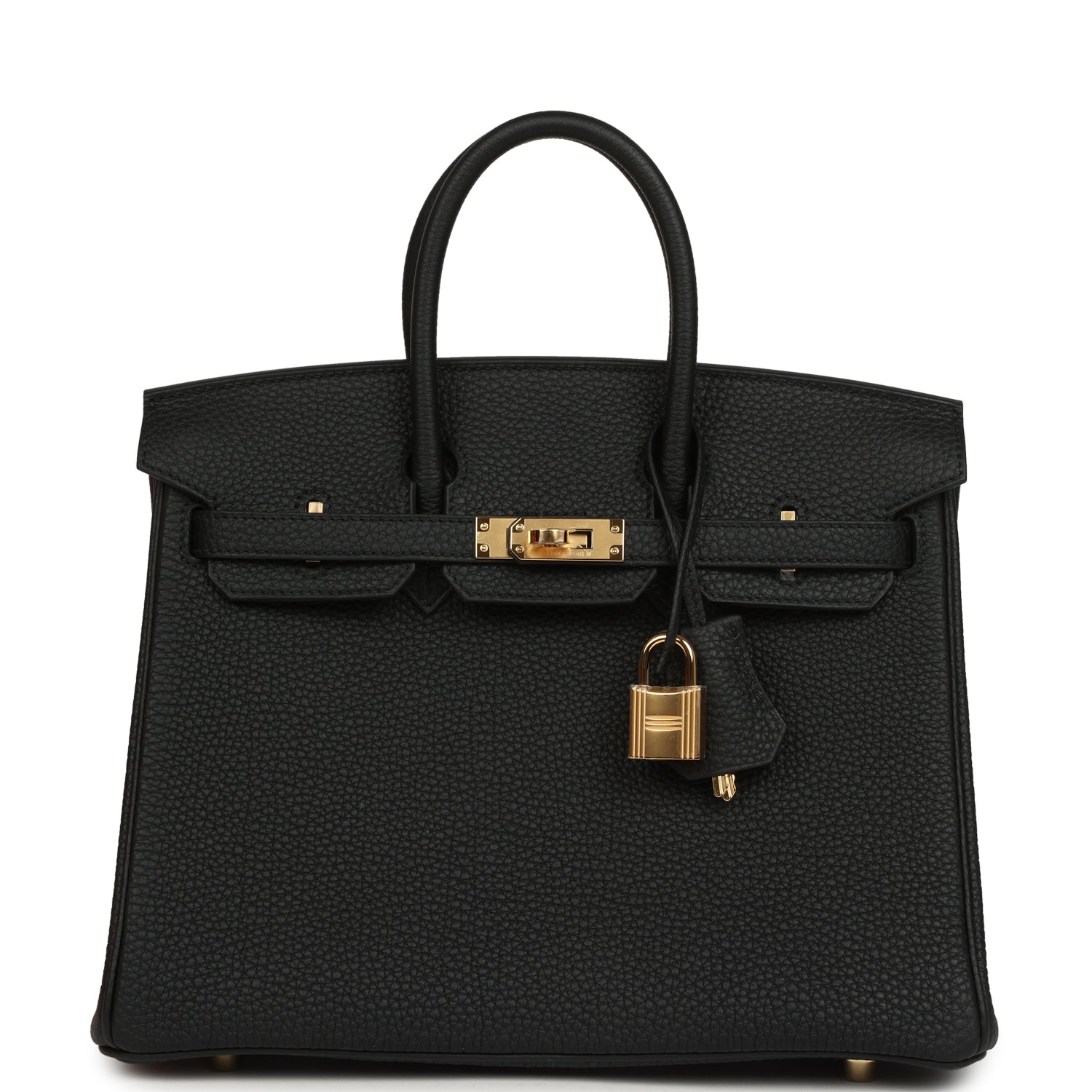 Hermes Birkin 25 Black Togo Gold Hardware