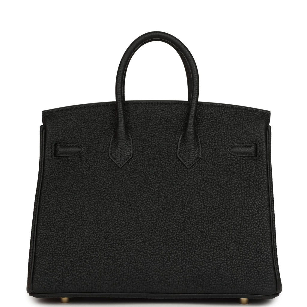Hermes Birkin 25 Black Togo Gold Hardware