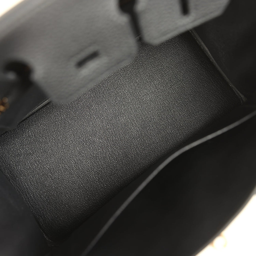 Hermes Birkin 25 Black Togo Gold Hardware