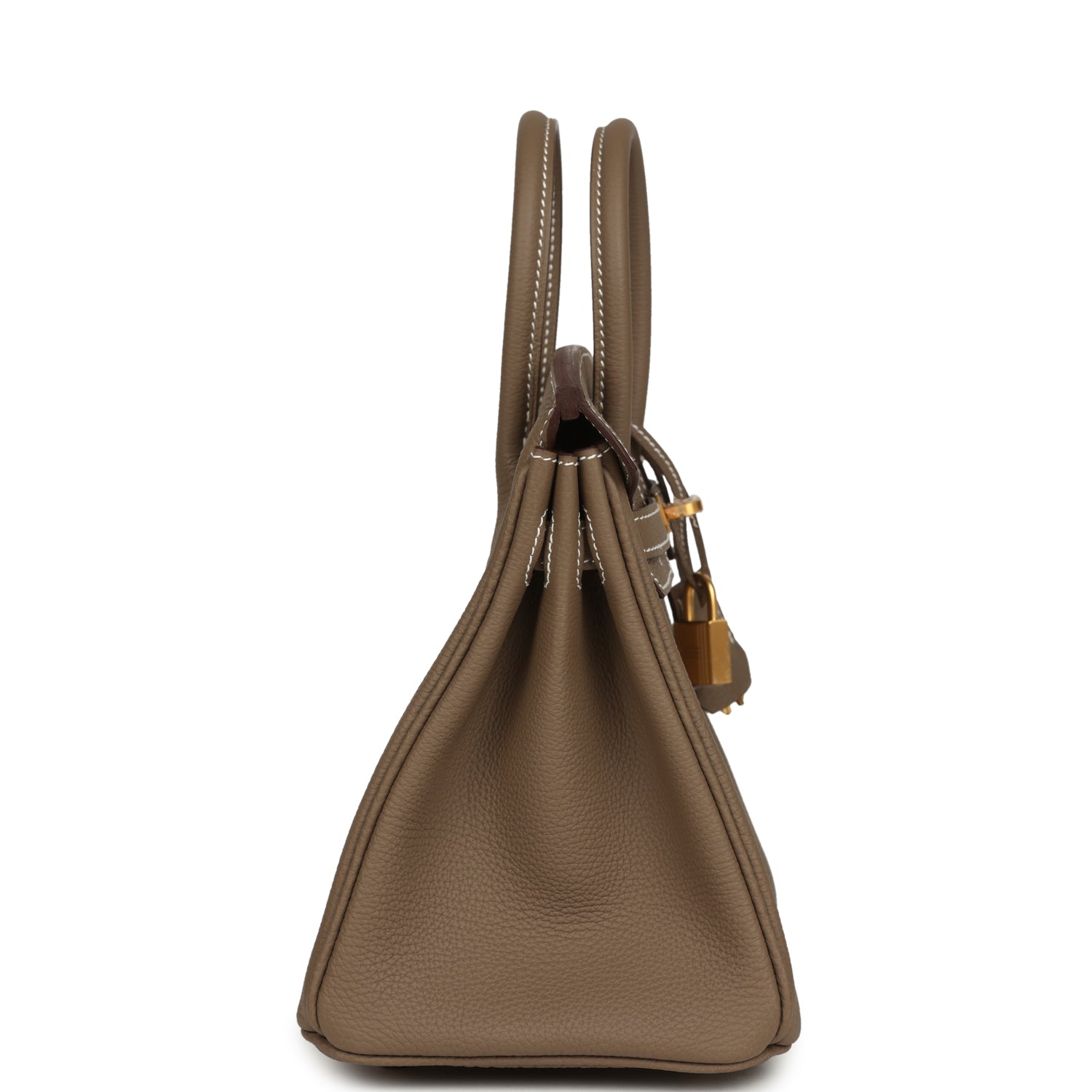 Hermes Birkin 25 Etoupe Togo Brushed Gold Hardware