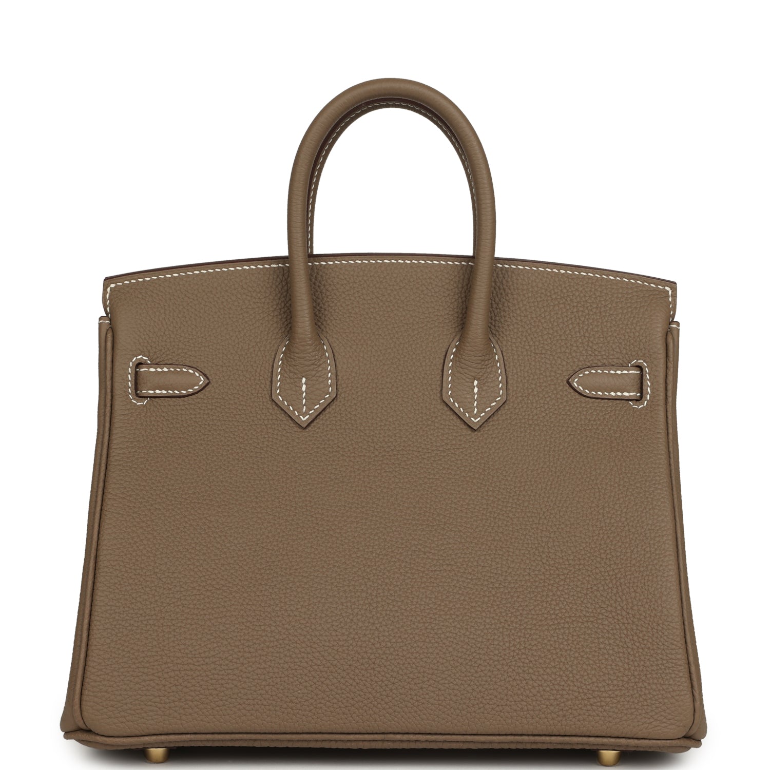 Hermes Birkin 25 Etoupe Togo Brushed Gold Hardware