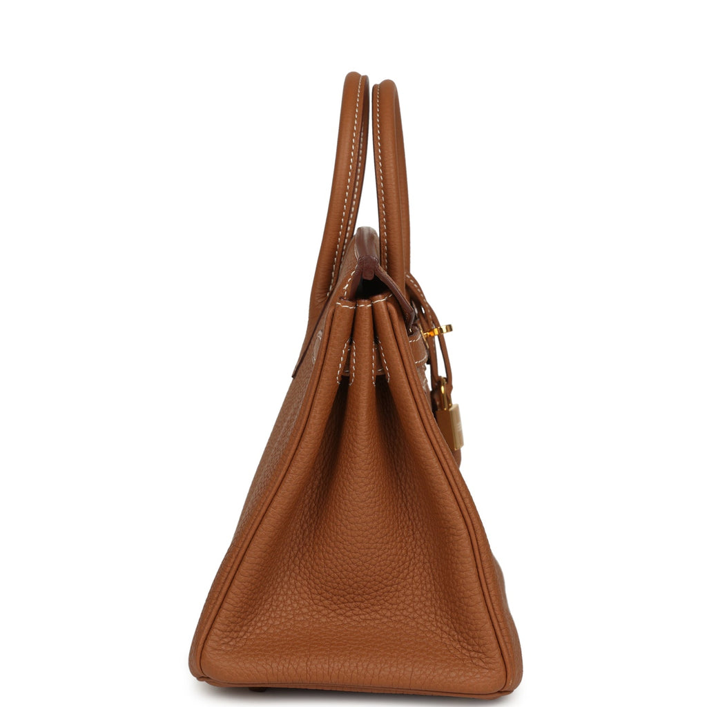 Pre-owned Hermes Birkin 25 Gold Togo Gold Hardware
