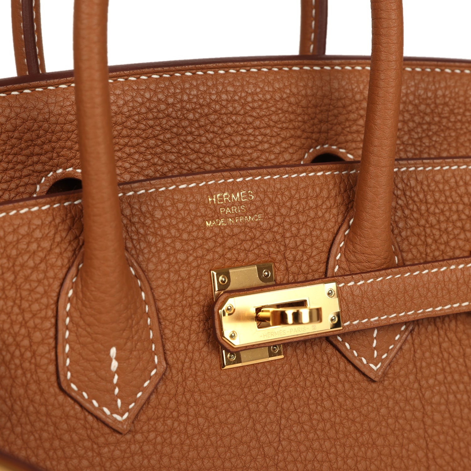 Pre-owned Hermes Birkin 25 Gold Togo Gold Hardware