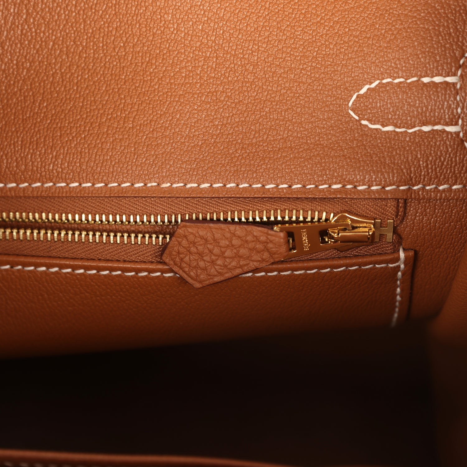 Pre-owned Hermes Birkin 25 Gold Togo Gold Hardware