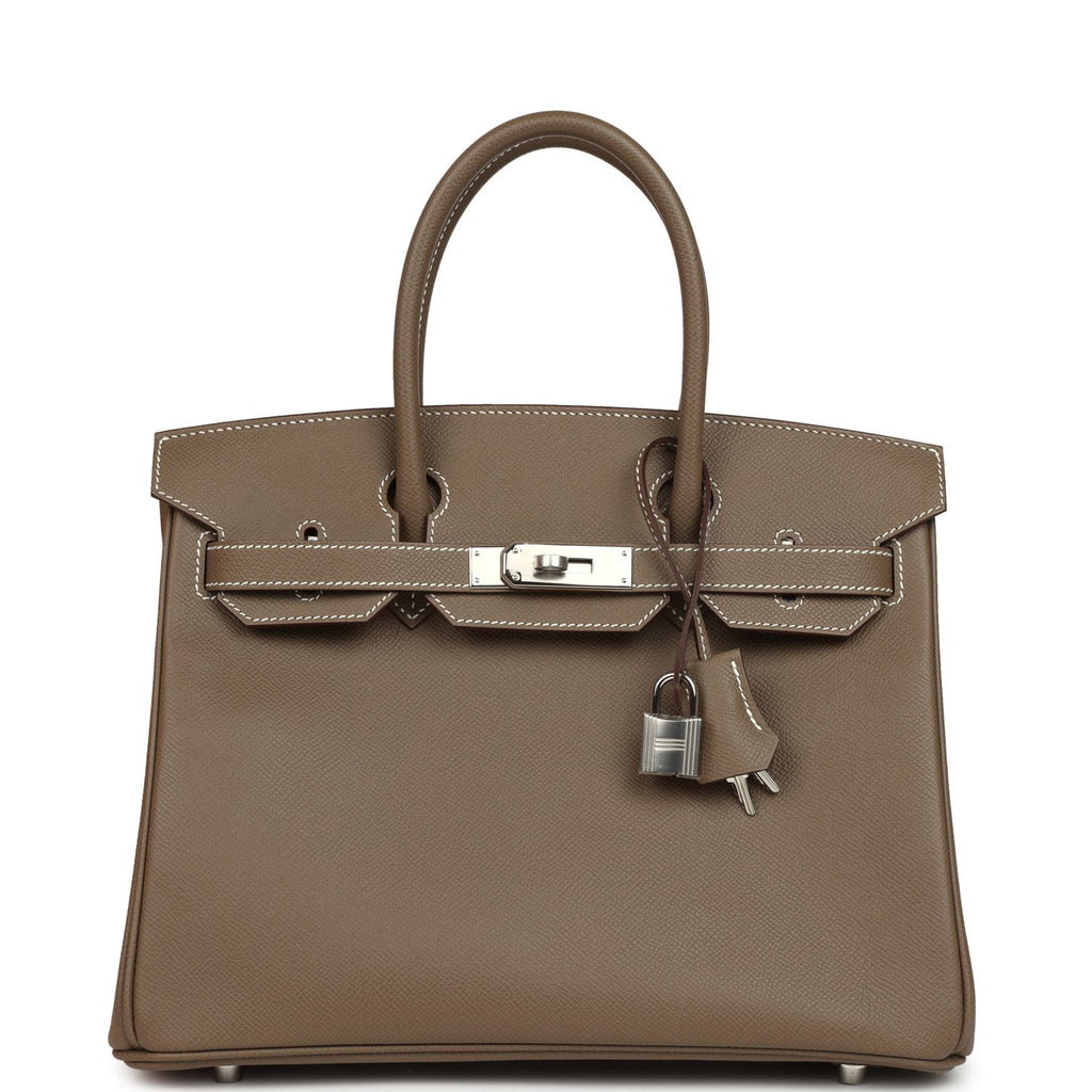 Hermes Birkin 30 Etoupe Epsom Palladium Hardware