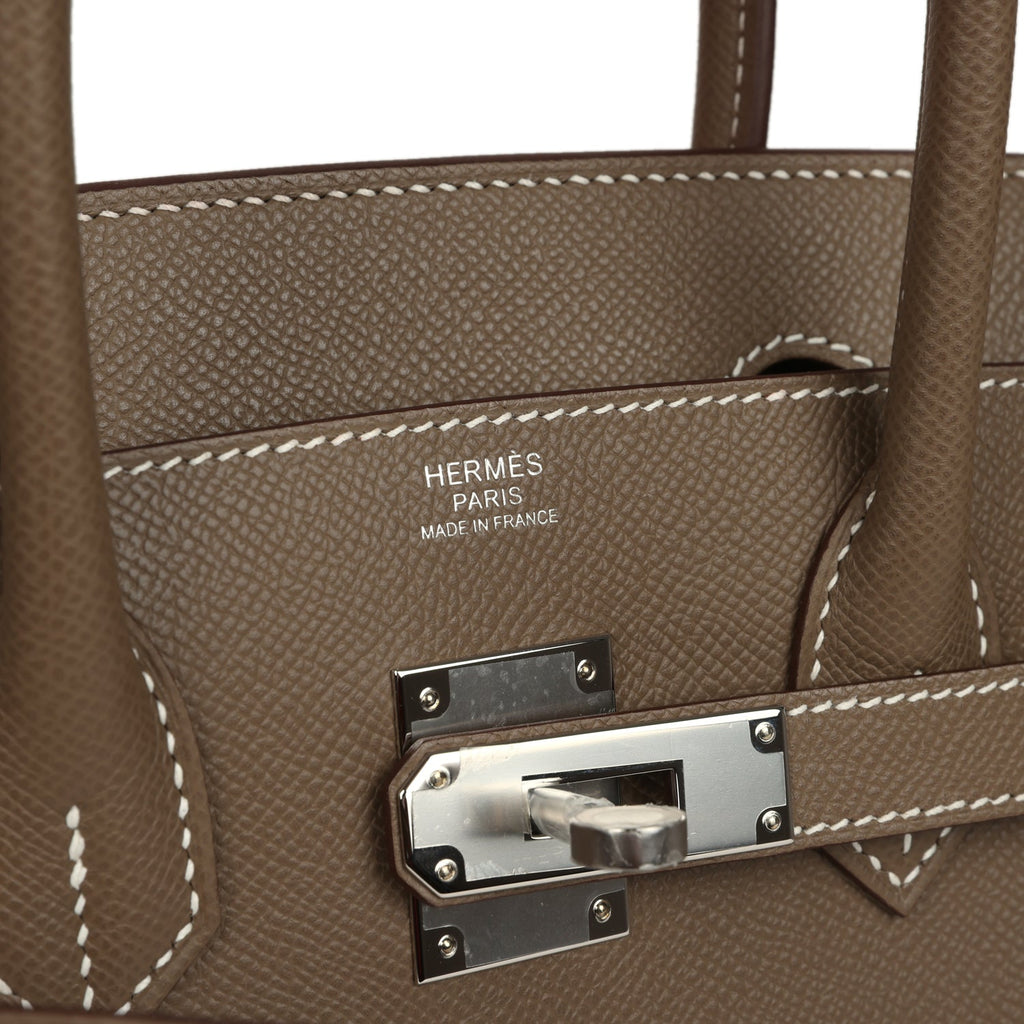 Hermes Birkin 30 Etoupe Epsom Palladium Hardware