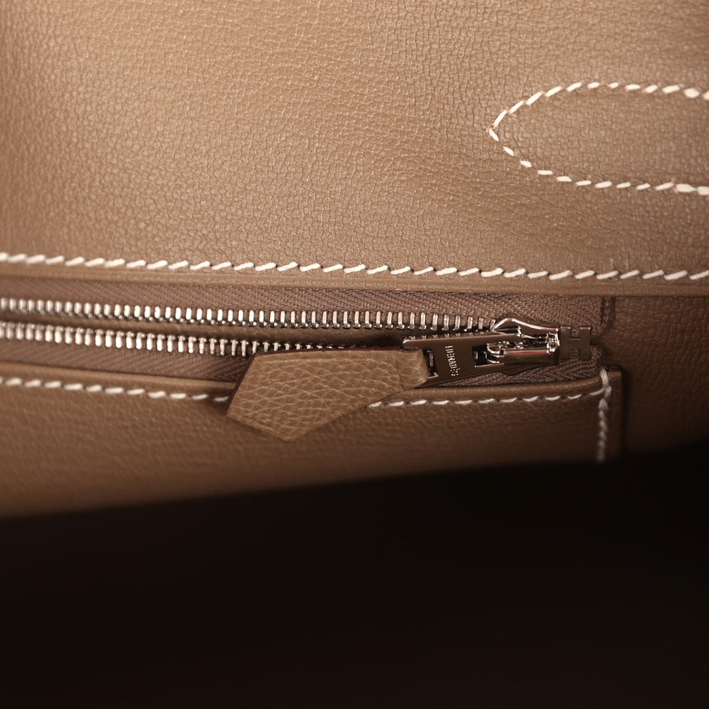 Hermes Birkin 30 Etoupe Epsom Palladium Hardware