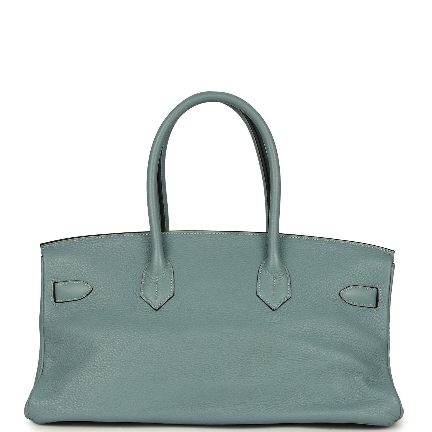 Vintage Hermes Shoulder Birkin 42 JPG Ciel Clemence Palladium Hardware