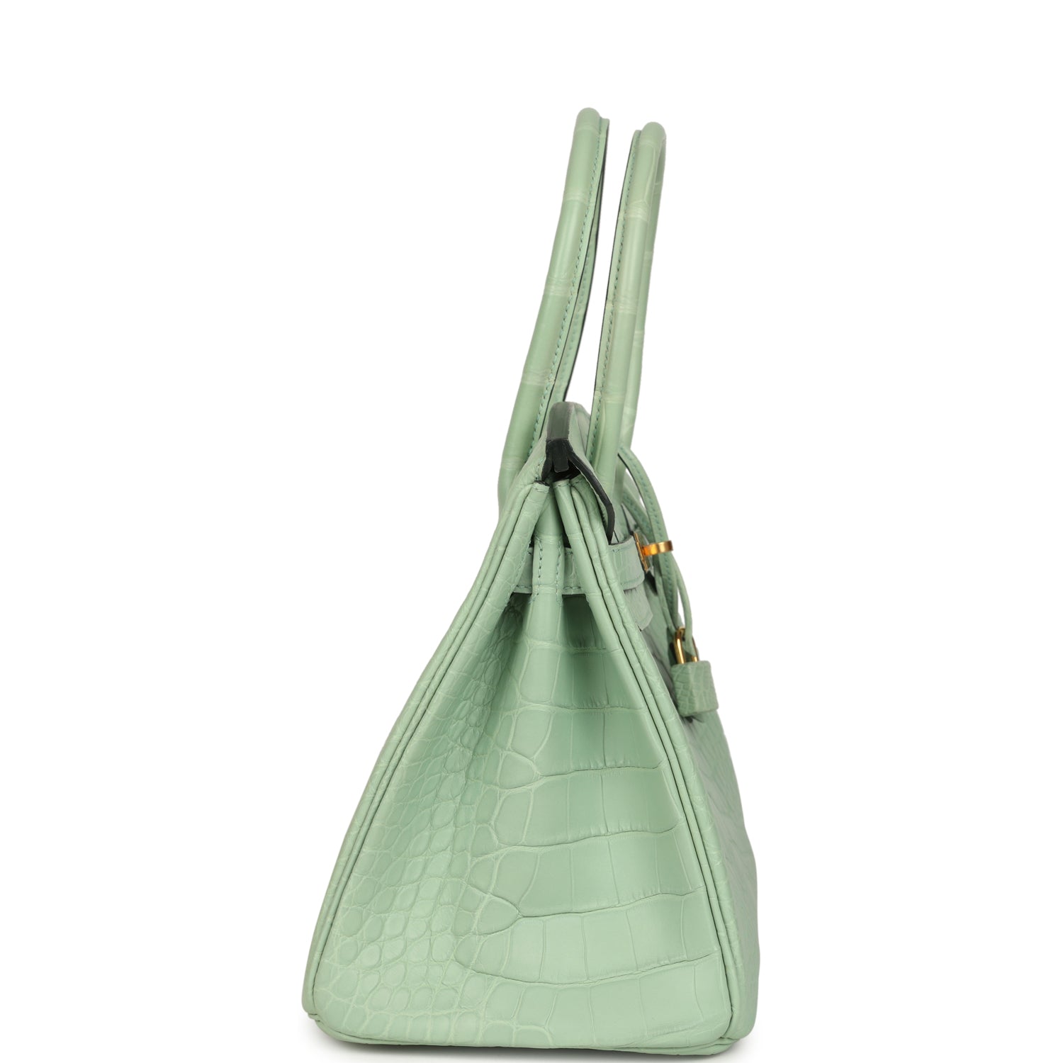 Hermes Birkin 30 Vert D'Eau Matte Alligator Gold Hardware