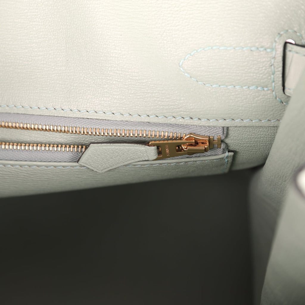 Hermes Birkin 30 Vert D'Eau Matte Alligator Gold Hardware