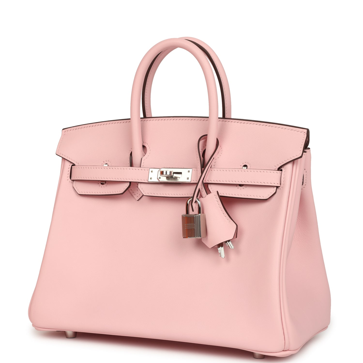 Hermes Birkin 25 Rose Sakura Swift Palladium Hardware