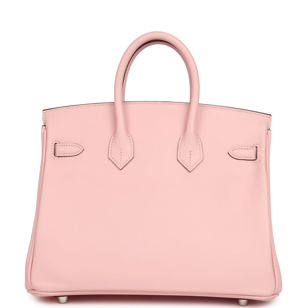 Hermes Birkin 25 Rose Sakura Swift Palladium Hardware