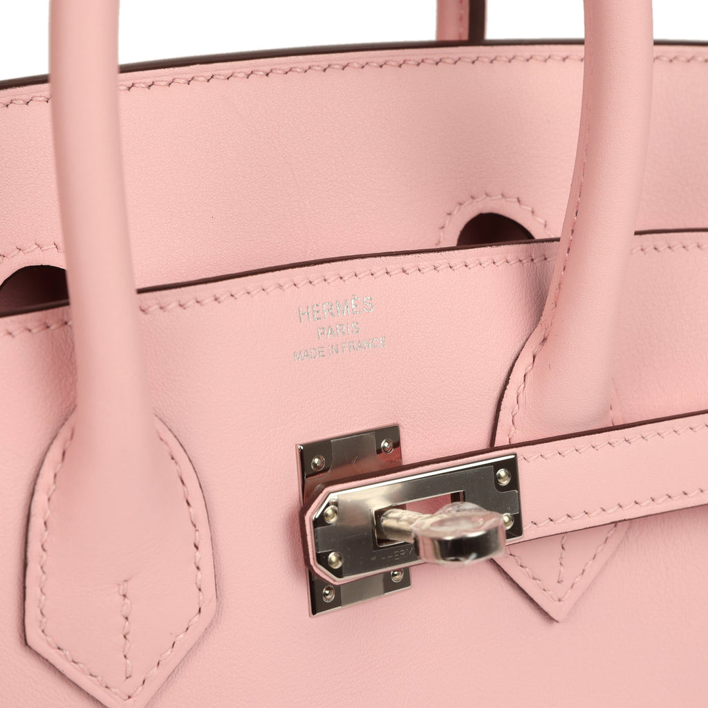 Hermes Birkin 25 Rose Sakura Swift Palladium Hardware