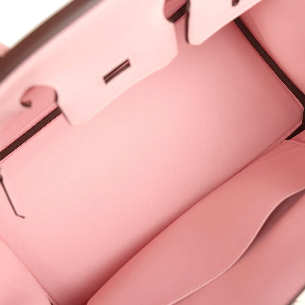 Hermes Birkin 25 Rose Sakura Swift Palladium Hardware