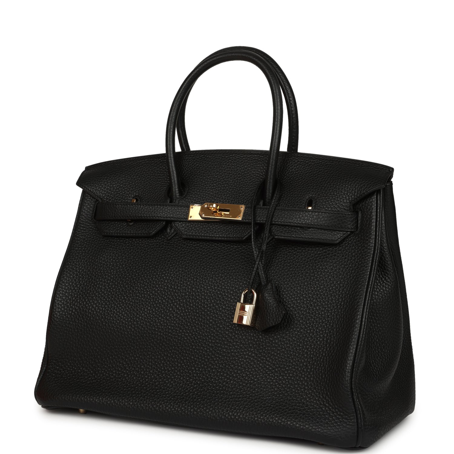 Vintage Hermes Birkin 35 Black Togo Gold Hardware