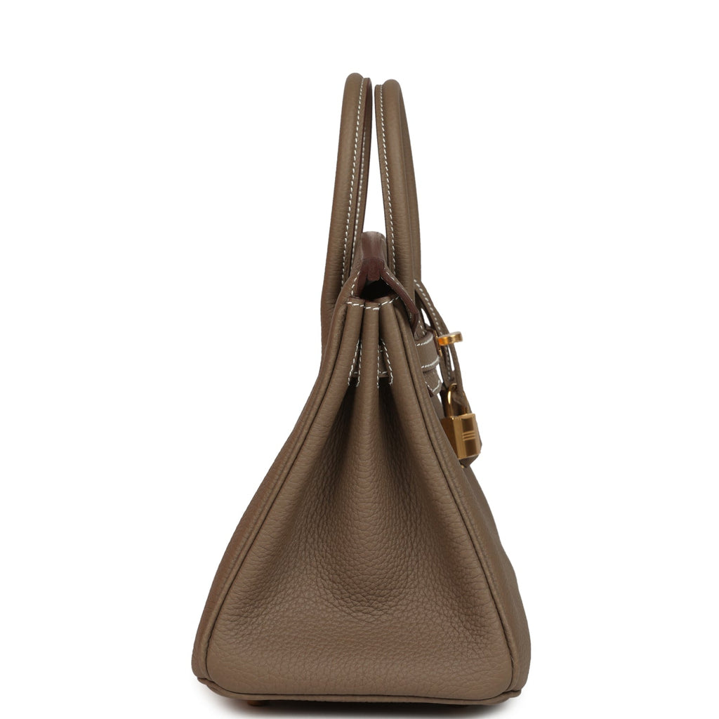 Hermes Birkin 25 Etoupe Togo Gold Hardware