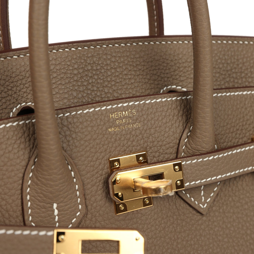 Hermes Birkin 25 Etoupe Togo Gold Hardware