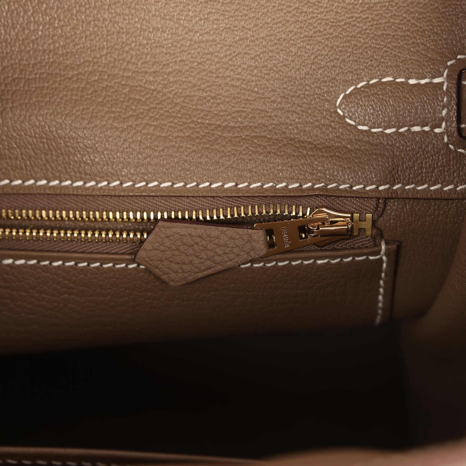 Hermes Birkin 25 Etoupe Togo Gold Hardware