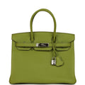 Hermes Birkin 30 Vert Anis Togo Palladium Hardware