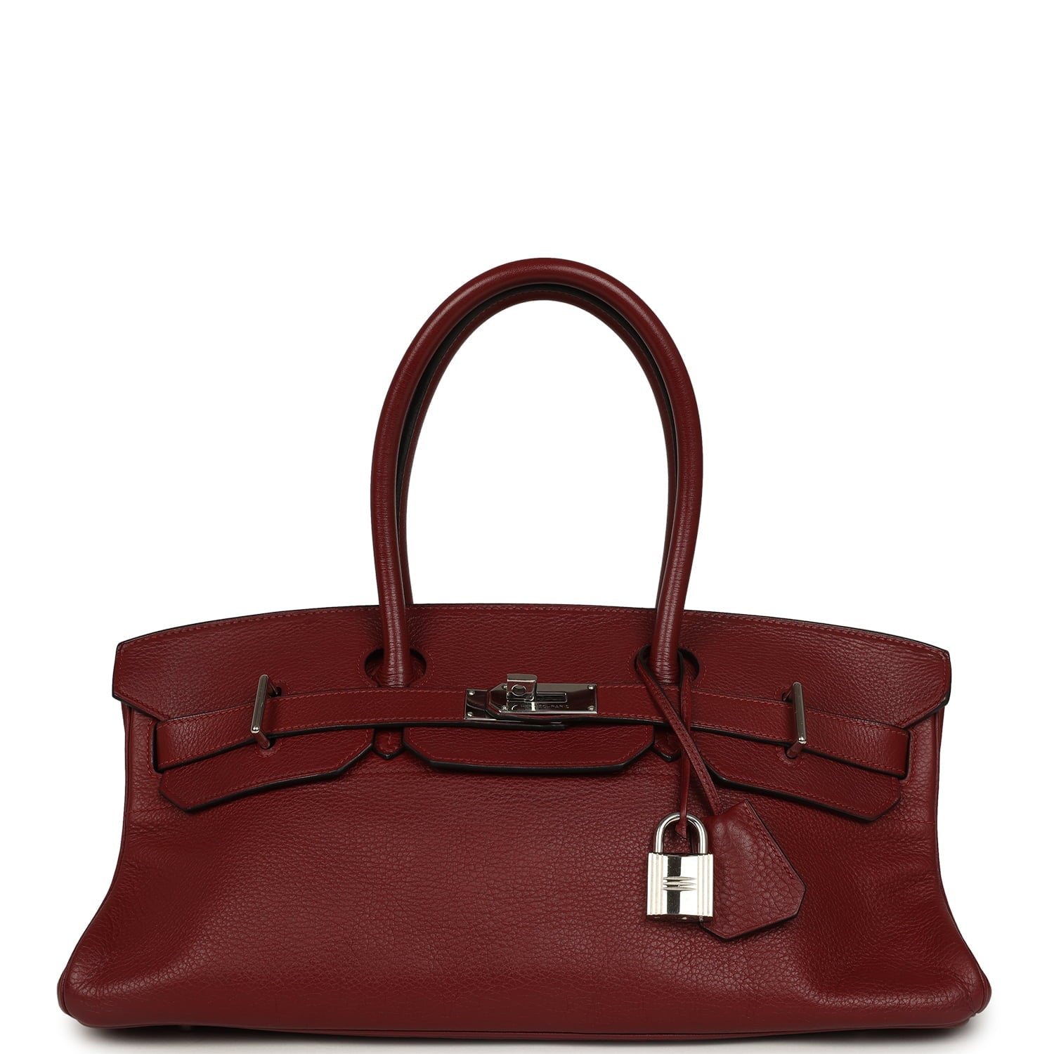 Vintage Hermes Shoulder Birkin 42 JPG Rouge H Clemence Palladium Hardware