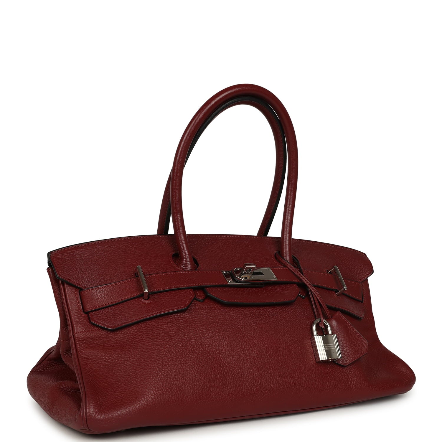 Vintage Hermes Shoulder Birkin 42 JPG Rouge H Clemence Palladium Hardware