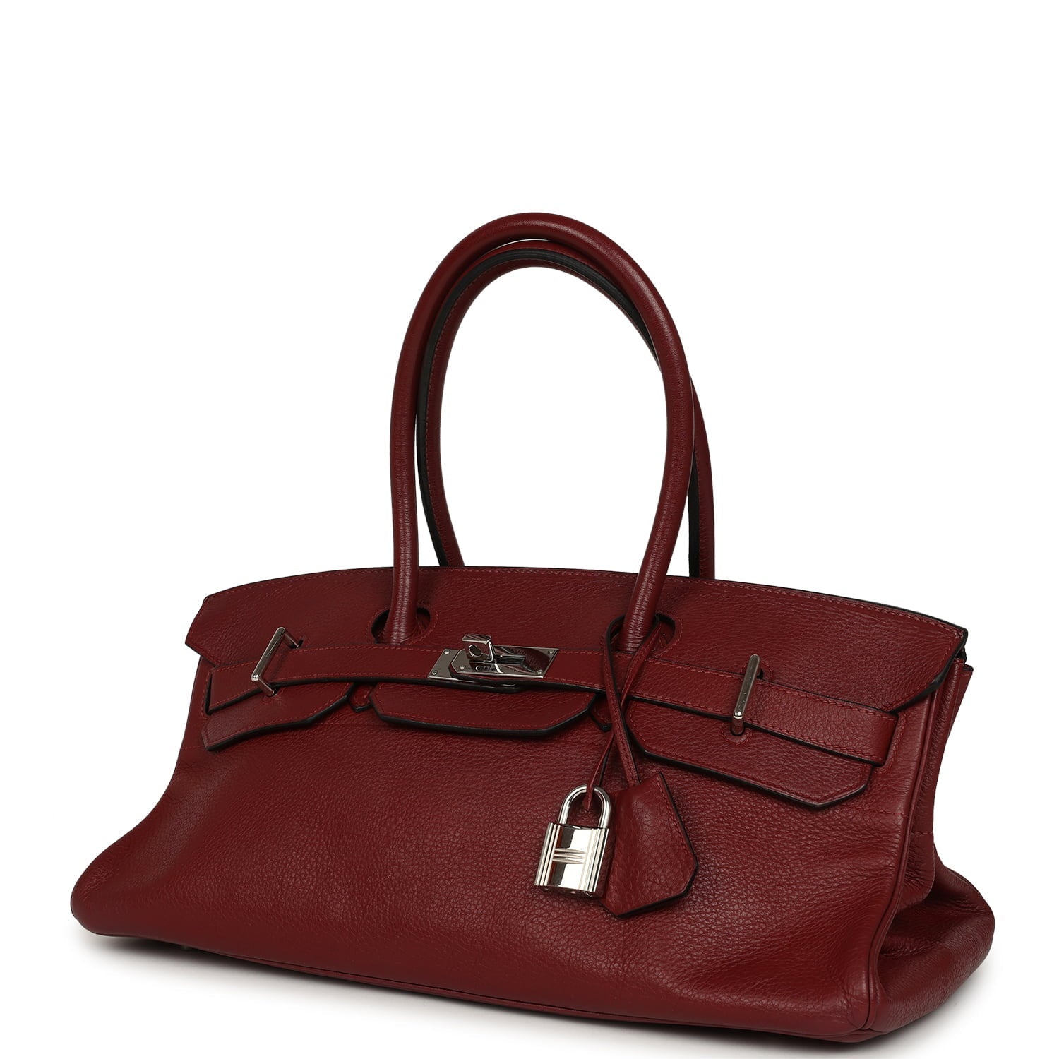 Vintage Hermes Shoulder Birkin 42 JPG Rouge H Clemence Palladium Hardware