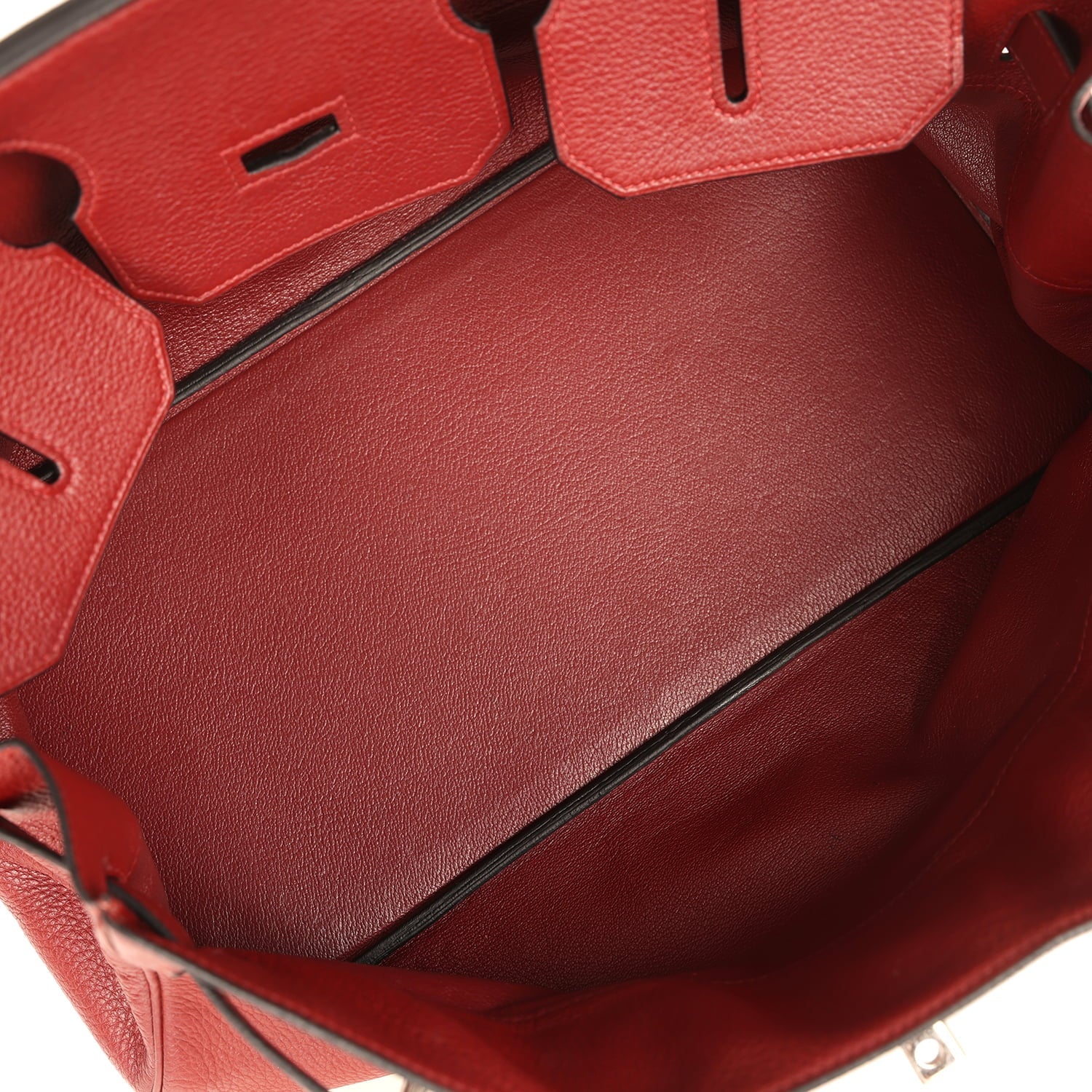 Vintage Hermes Shoulder Birkin 42 JPG Rouge H Clemence Palladium Hardware