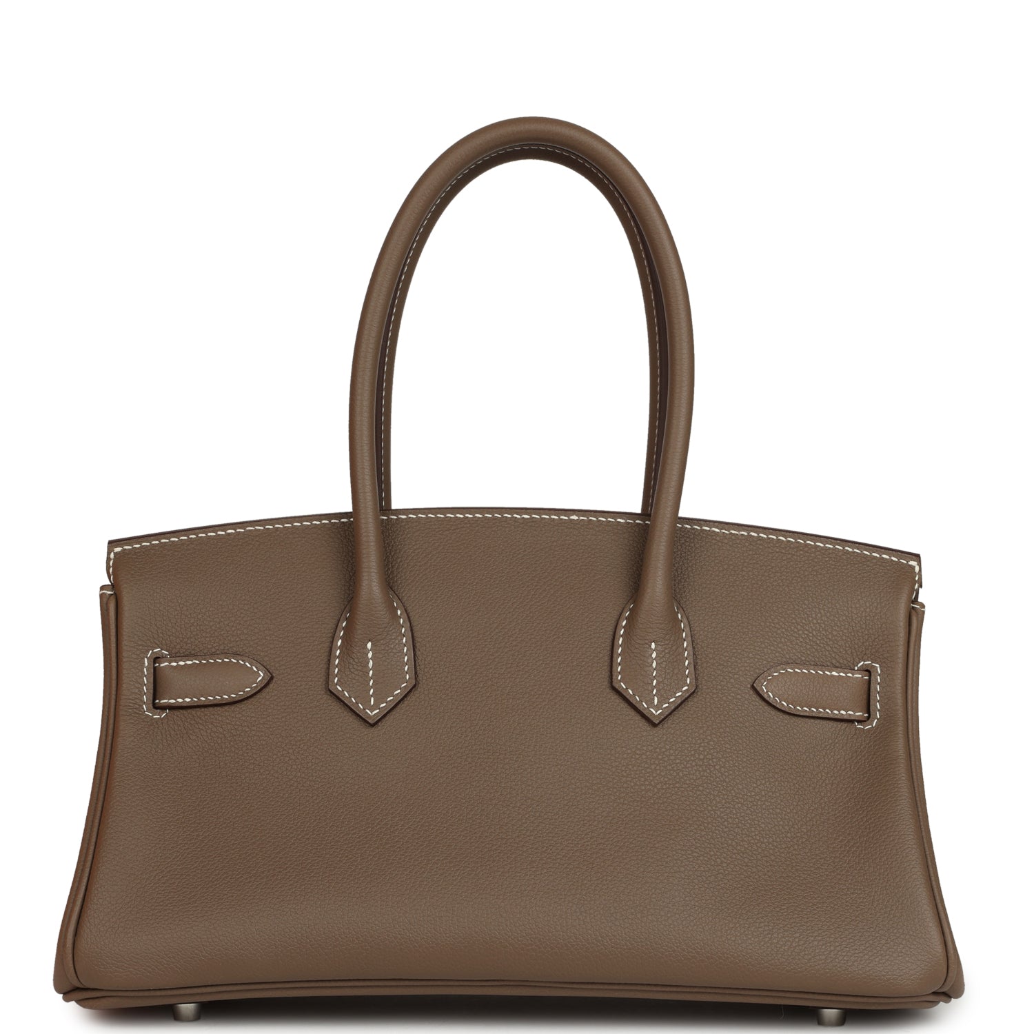 Hermes Shoulder Birkin Light 29 Etoupe Evercolor Palladium Hardware