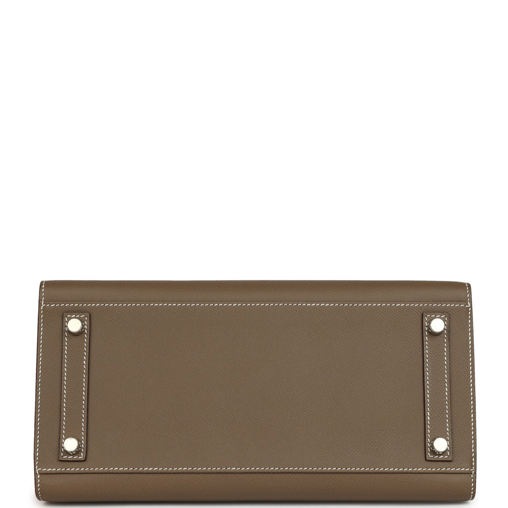 Hermes Birkin Sellier 30 Etoupe Epsom Palladium Hardware