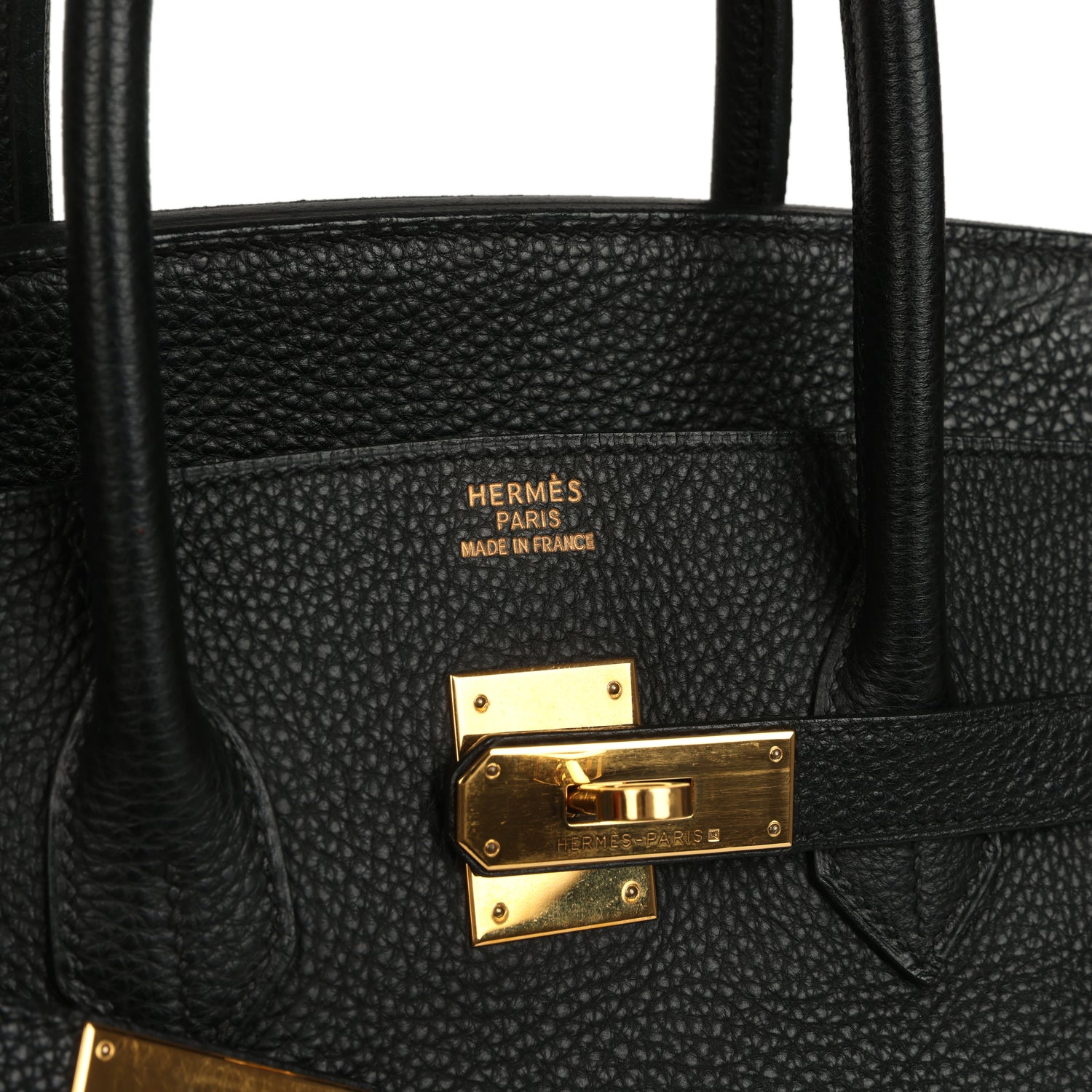 Vintage Hermes Birkin 35 Black Togo Gold Hardware