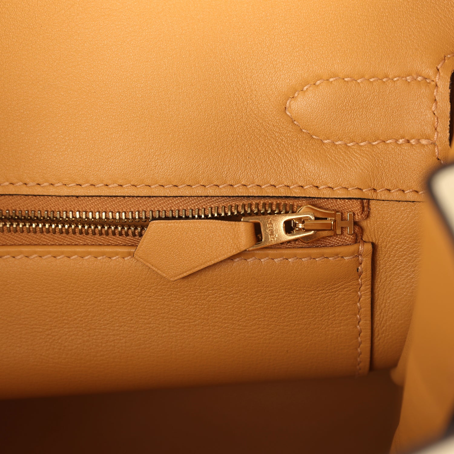 Pre-owned Hermes Special Order (HSS) Birkin 30 Gris Tourterelle and Paille Swift Brushed Gold Hardware