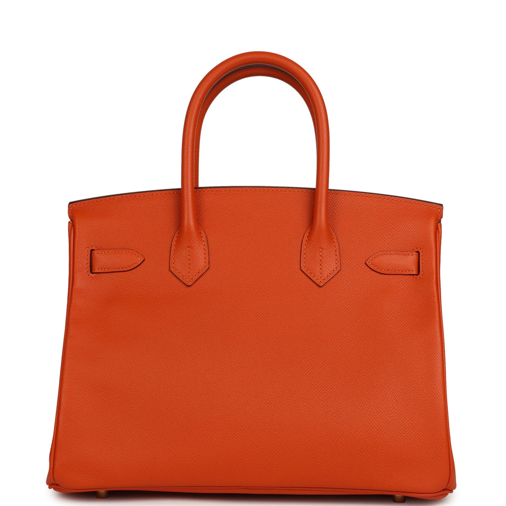 Hermes Birkin 30 Feu Epsom Gold Hardware