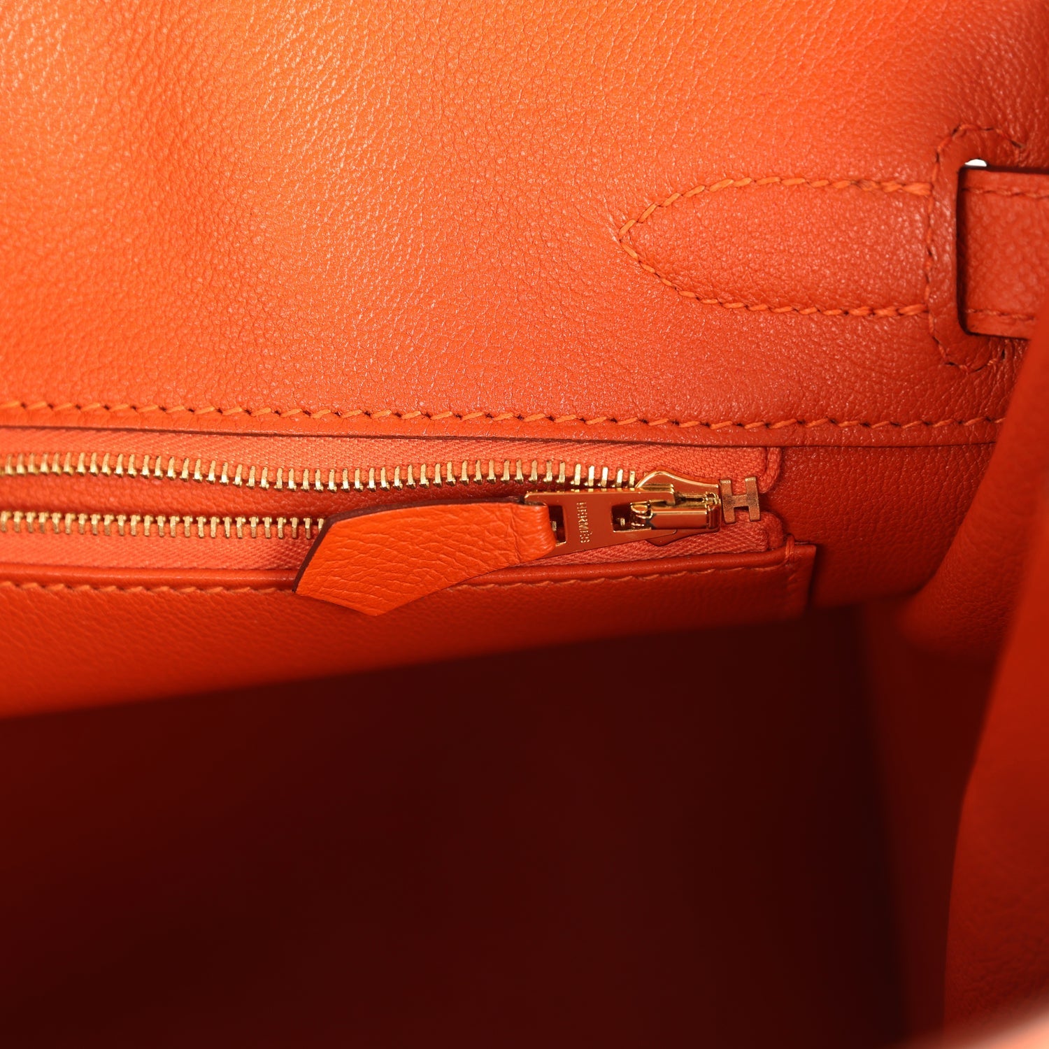 Hermes Birkin 30 Feu Epsom Gold Hardware