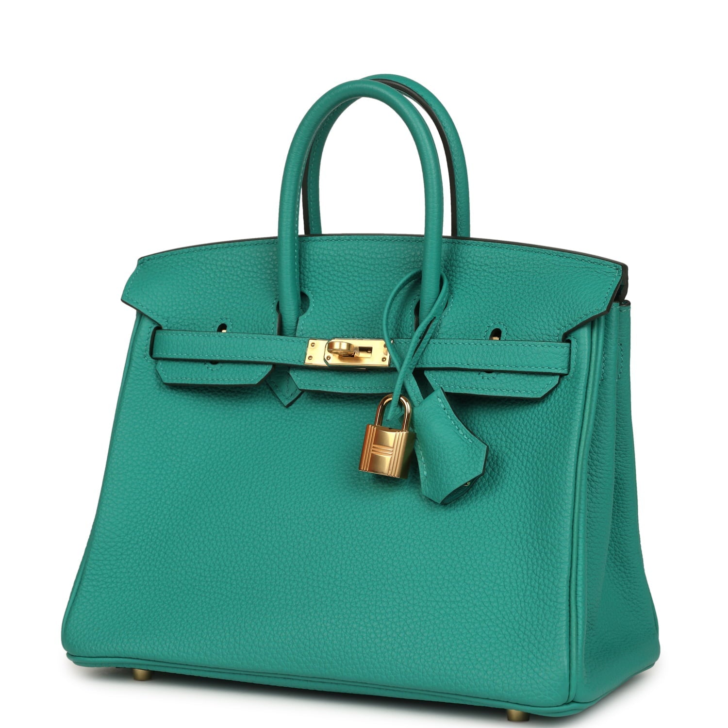 Hermes Birkin 25 Vert Verone Togo Gold Hardware