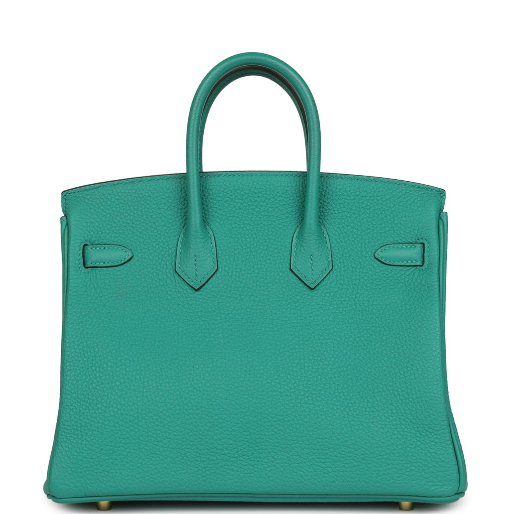 Hermes Birkin 25 Vert Verone Togo Gold Hardware
