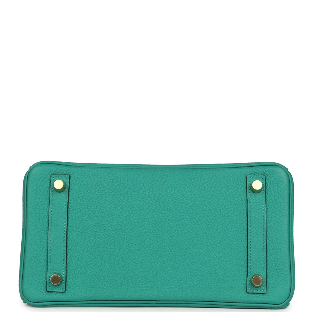 Hermes Birkin 25 Vert Verone Togo Gold Hardware