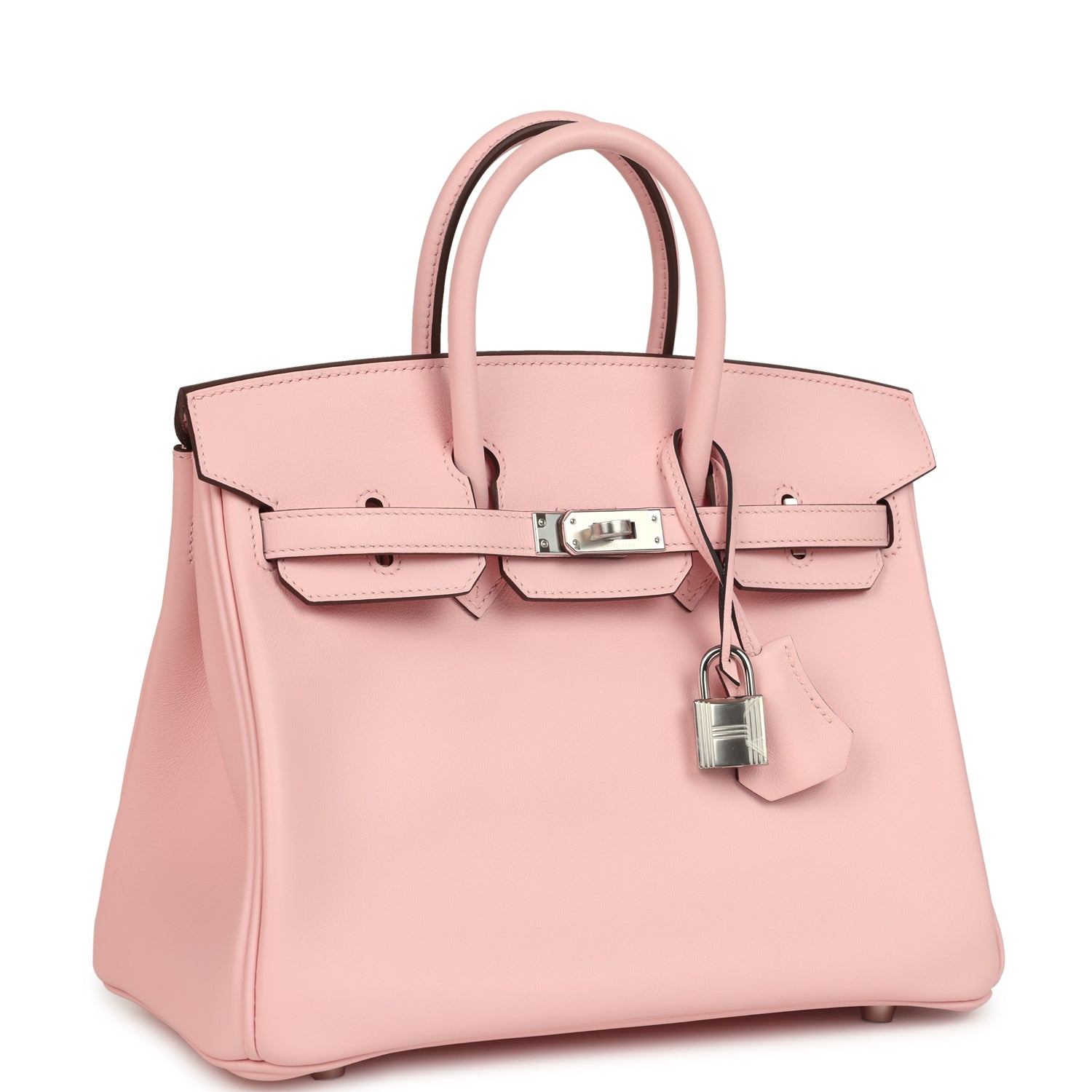 Hermes Birkin 25 Rose Sakura Swift Palladium Hardware