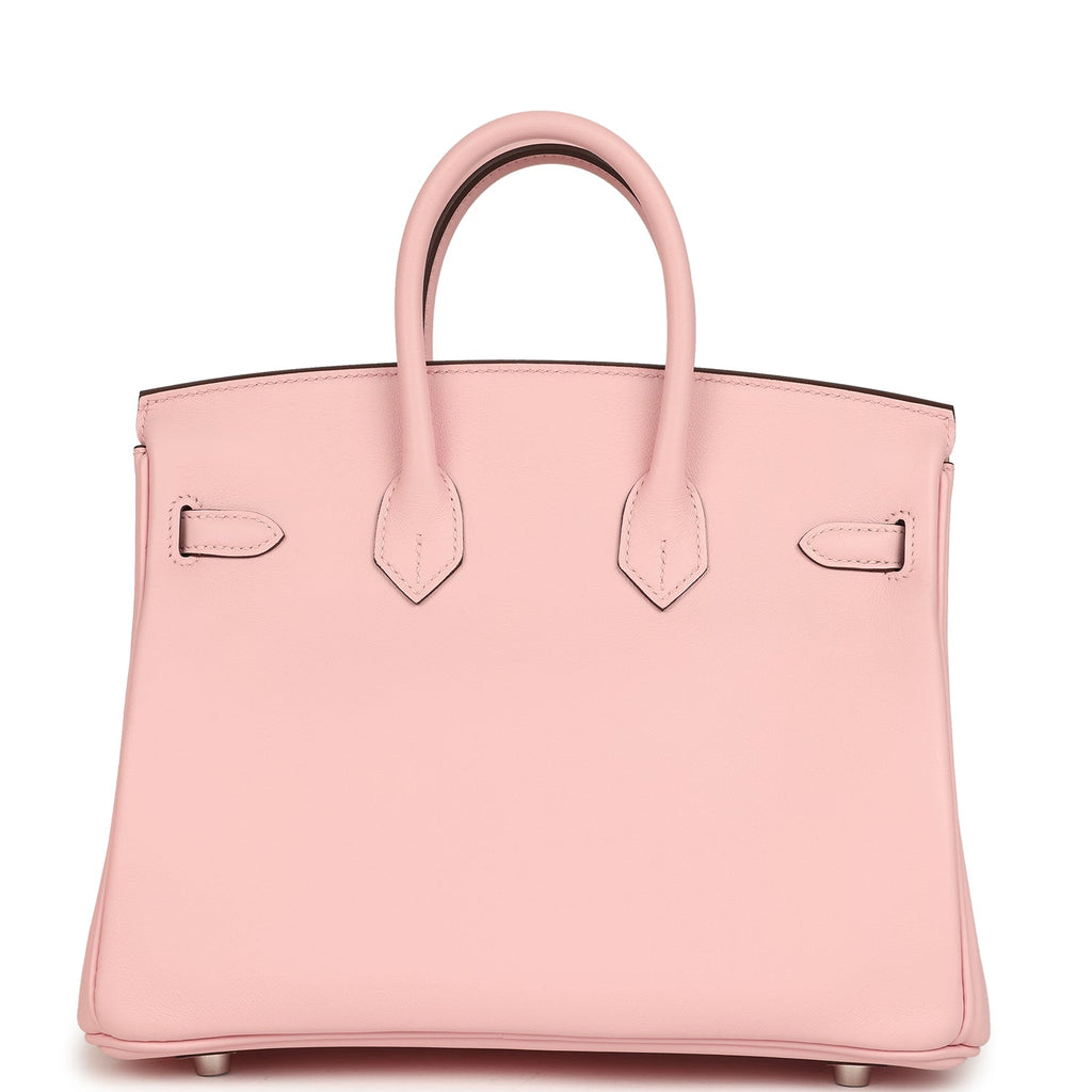Hermes Birkin 25 Rose Sakura Swift Palladium Hardware