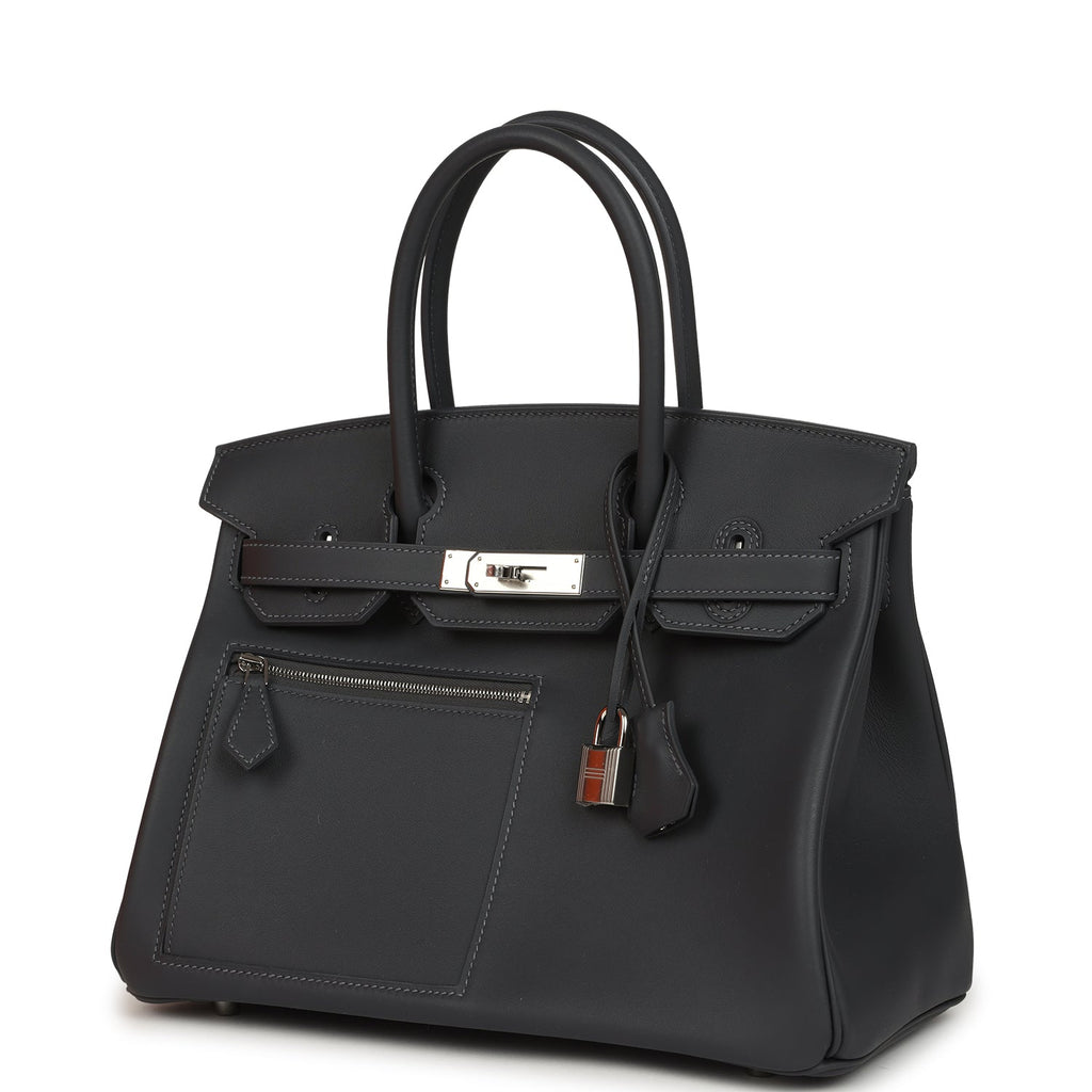 Hermes Colormatic Birkin 30 Ardoise Swift Palladium Hardware