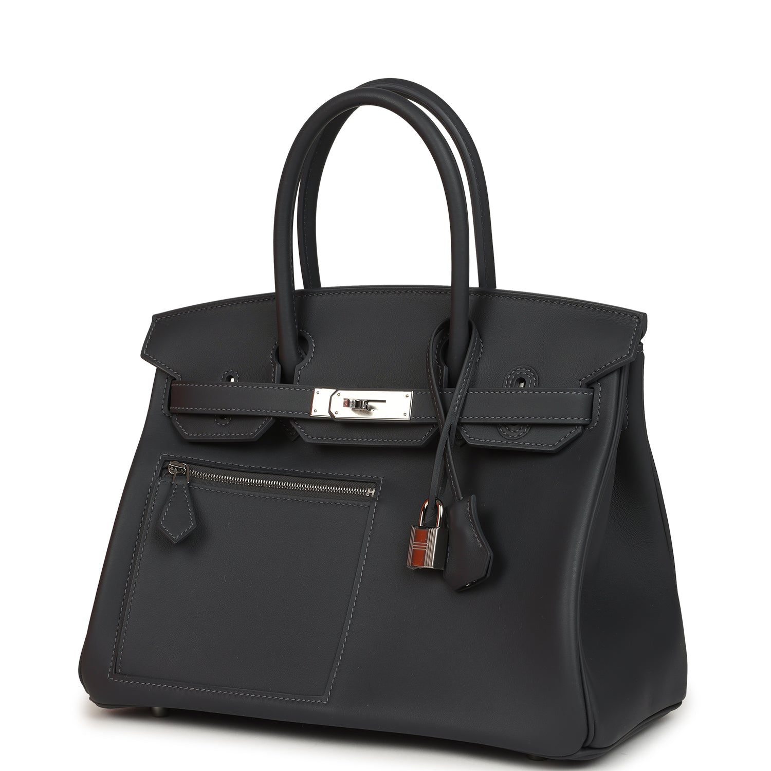 Hermes Colormatic Birkin 30 Ardoise Swift Palladium Hardware