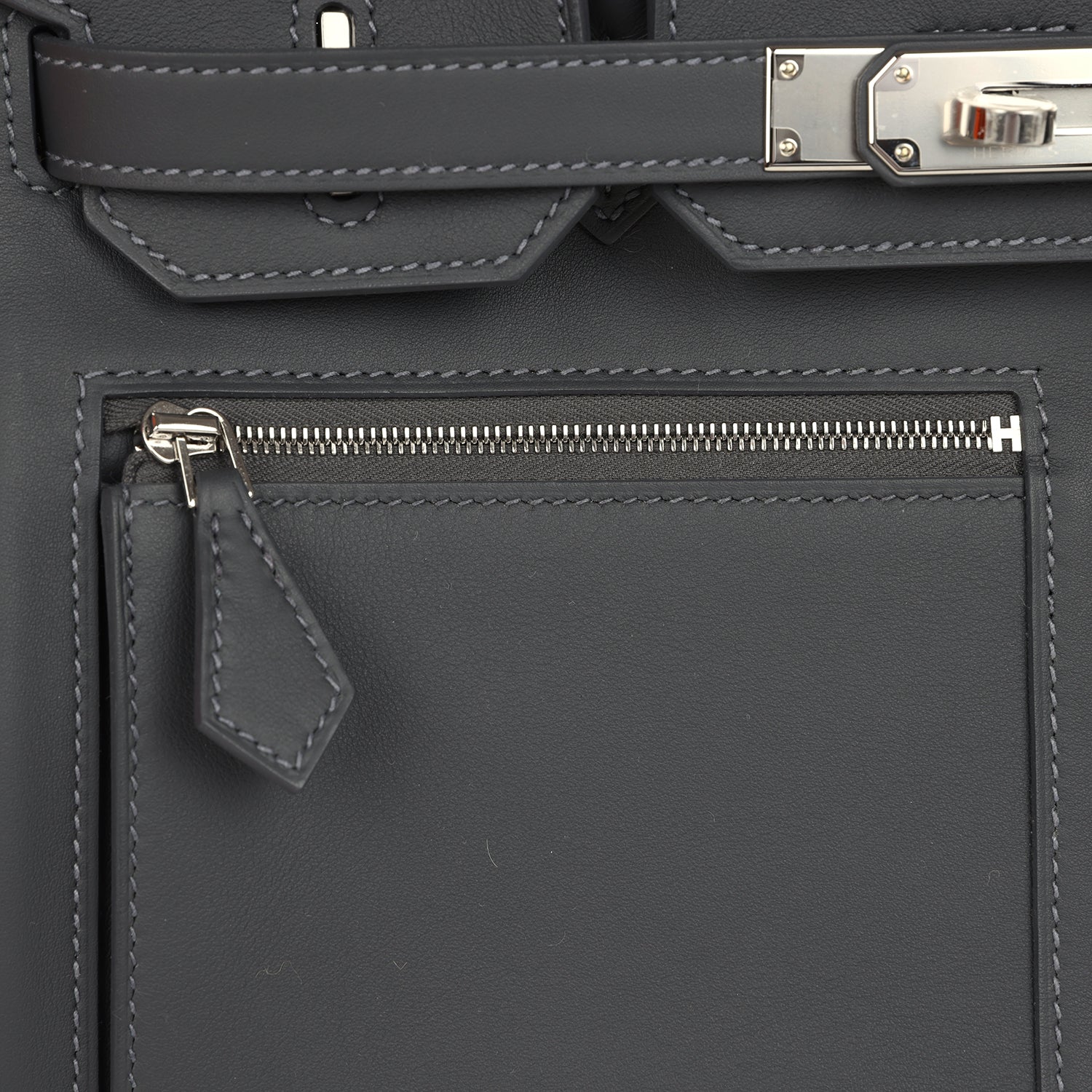 Hermes Colormatic Birkin 30 Ardoise Swift Palladium Hardware