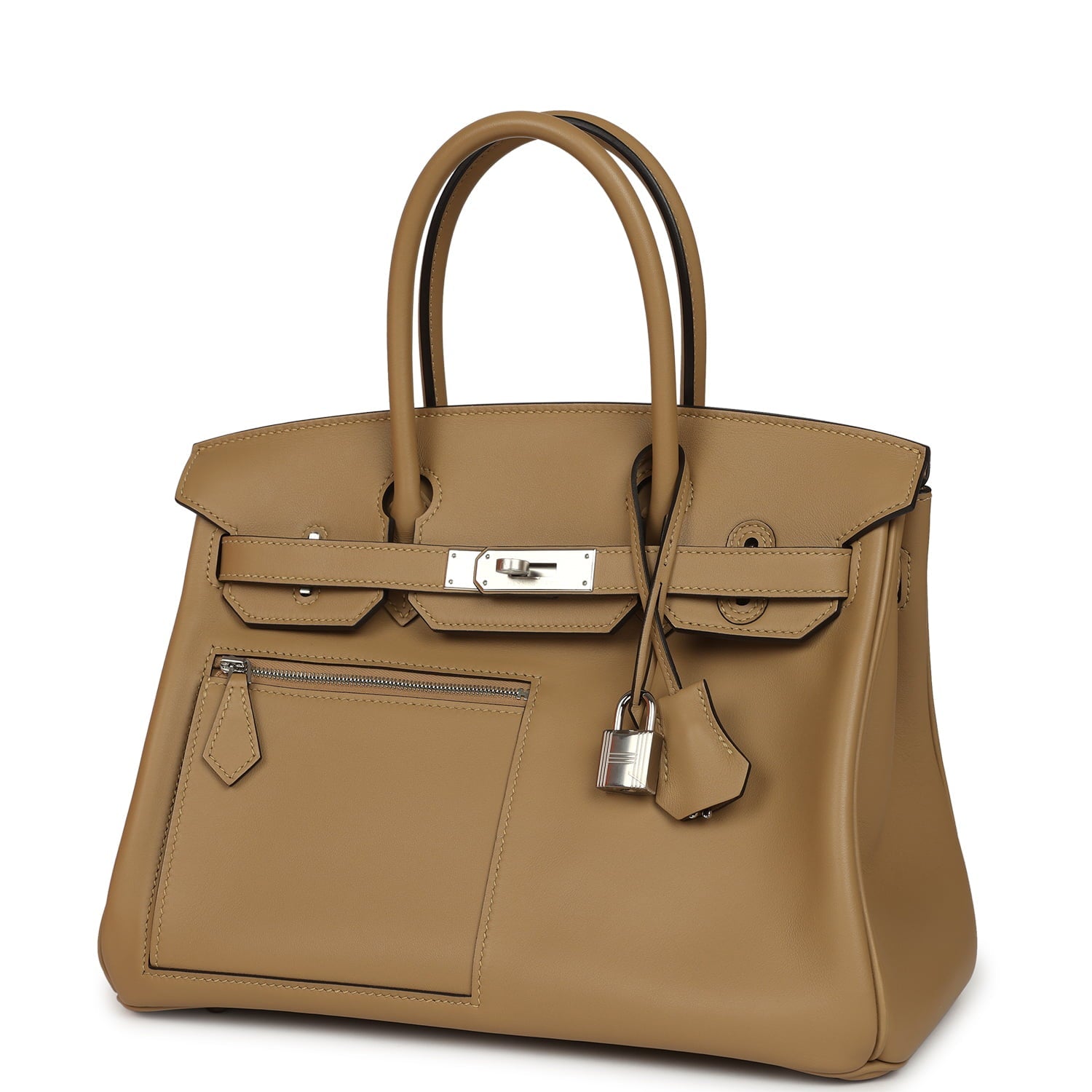 Hermes Colormatic Birkin 30 Poussiere Swift Palladium Hardware