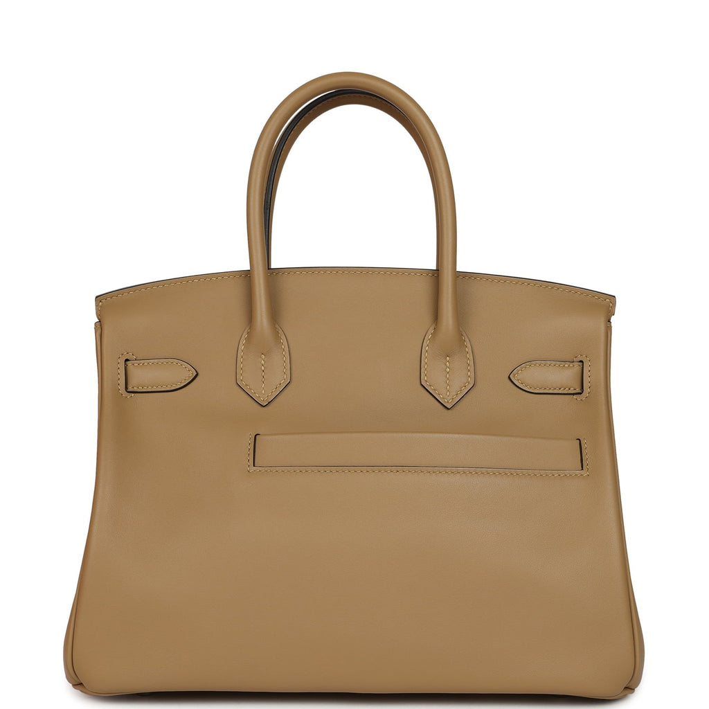 Hermes Colormatic Birkin 30 Poussiere Swift Palladium Hardware
