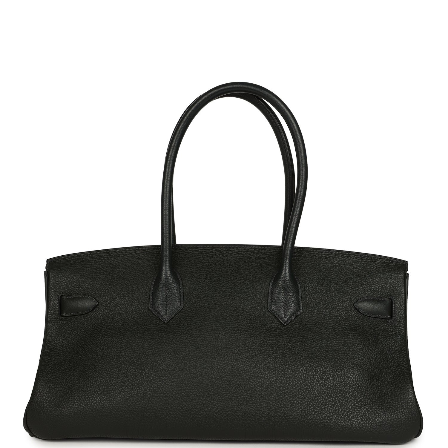 Vintage Hermes Shoulder Birkin 42 JPG Vert Fonce Togo Palladium Hardware